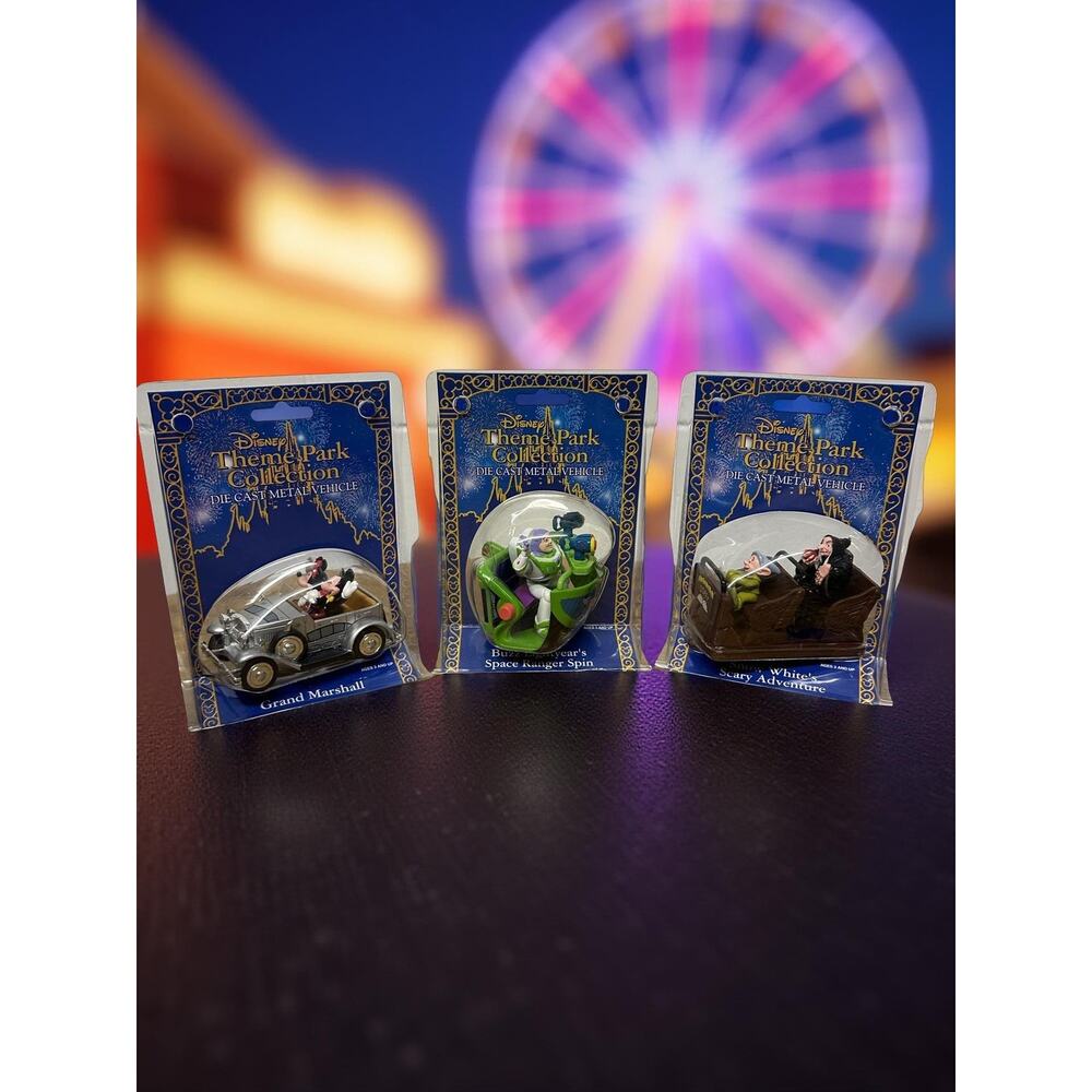 Vintage Disney Theme Park Die Cast Vehicles Set of 3
